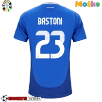 Moške Nogometnih dresov Italija Alessandro Bastoni #23 Domači EP 2024 Kratki rokavi